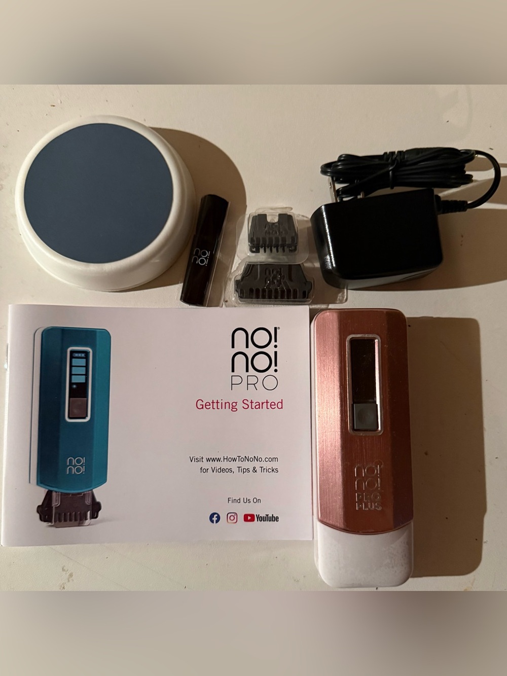 No!No! Hair Removal system Pink Full Warranty - New Without Box